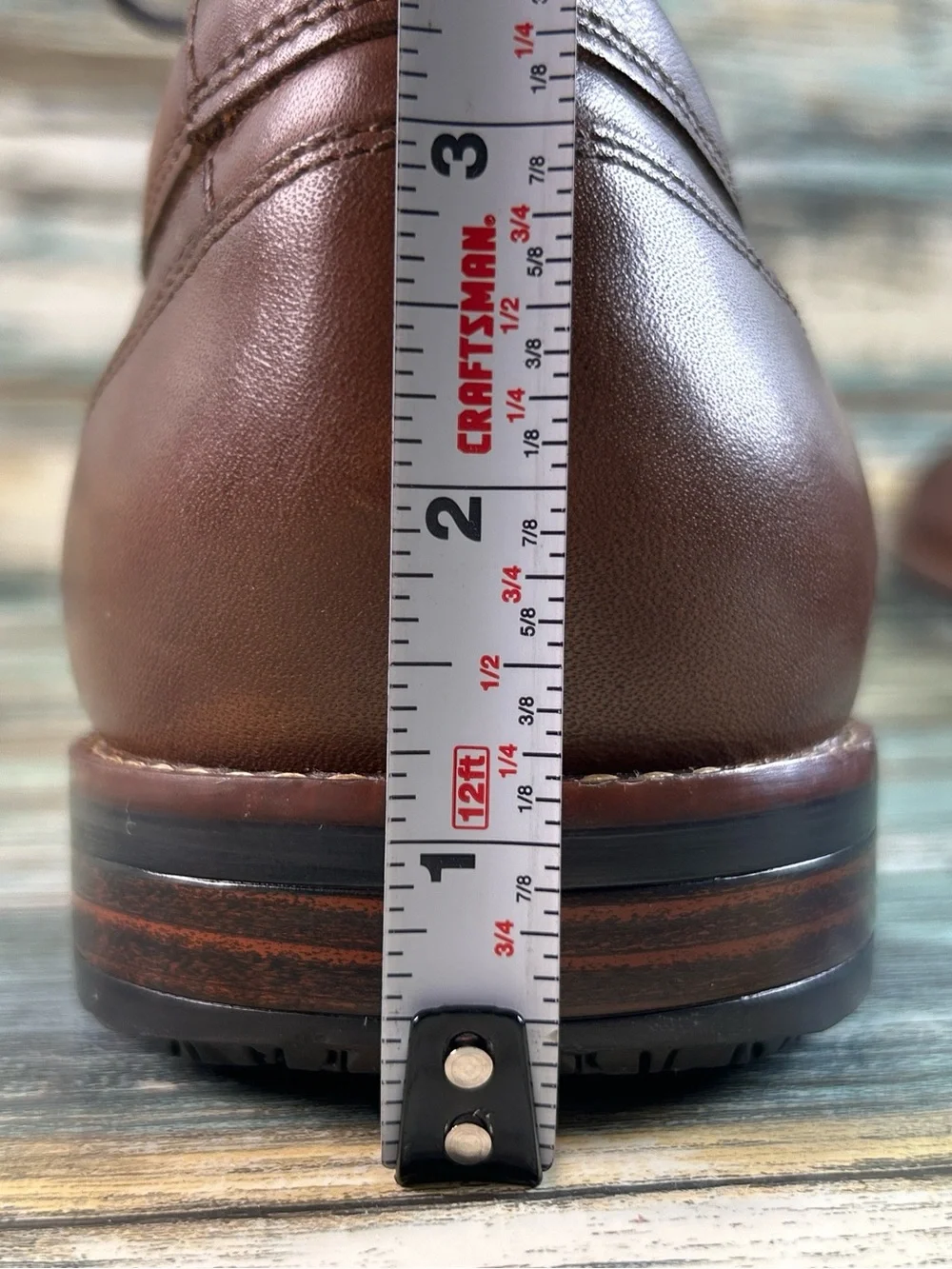 Rockport Oxford Shoe Mens Size 10 Waterproof Brown Leather Plain Toe Lightweight